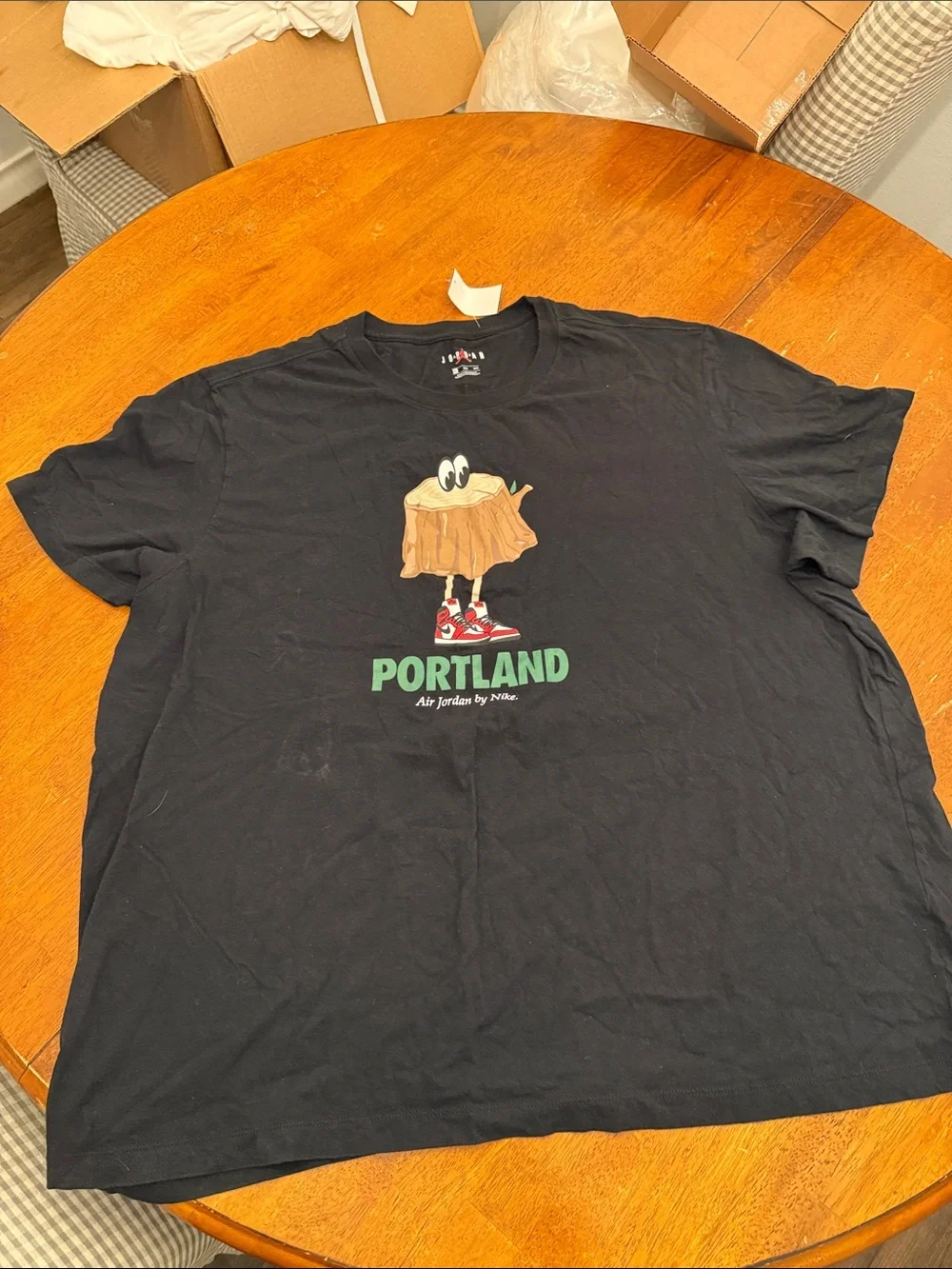 Nike Black Tee with Portland Stump Graphic xxl